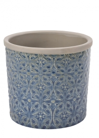 Кашпо керамическое, L  Porto Blue Indoor Pots Collection Burgon & Ball 