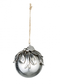 Елочный серебрянный шар Lene Bjerre фото.jpg