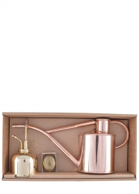 Подарочный набор лейка и опрыскиватель HAWS Copper Rowley Ripple & Brass Smethwick Spritzer фото