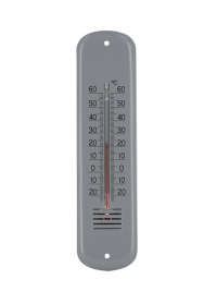 Термометр настенный 19 см. для дома и улицы Grey AJS-Blackfox фото