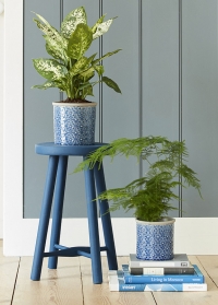Кашпо керамическое, M  Porto Blue Indoor Pots Collection Burgon & Ball 