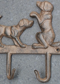 Вешалка декоративная с 5 крючками Собаки Esschert Design