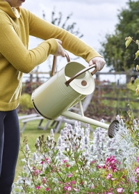 Лейка садовая металлическая для полива цветов 9 л. Cream Smart Garden фото