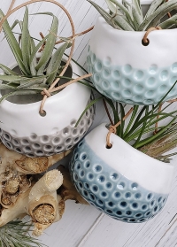 Подвесные керамические кашпо для суккулентов в подарок цветоводу Burgon & Ball от Consta Garden фото