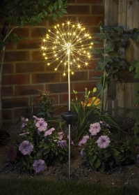 Декоративный садовый светильник Фейерверк на солнечной батарее StarBurst Smart Garden фото