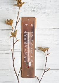 Термометр настенный медный Blech Copper от AJS-Blackfox (Франция) фото