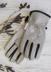 Садовые женские перчатки для дачи Gripper Grey французского бренда  AJS-Blackfox фото