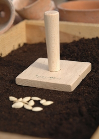 Инструмент для посева семян - трамбователь грунта квадратный Burgon & Ball (Великобритания) фото