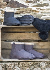 Ботинки угги зимние непромокаемые Marron Ankle Boot Cheyenne французского бренда AJS-Blackfox фото
