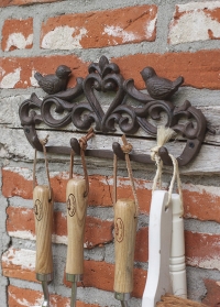 Декоративная вешалка с 4 крючками на стену BR23 Esschert Design фото
