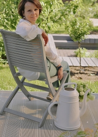 Голландская садовая лейка-кофейник 12 литров для полива цветов Lungo Light Grey Xala фото