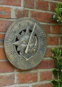 Настенные часы и термометр Sun & Moon Smart Garden фото