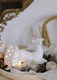 Новогодний сканди декор олень Serafina для украшения дома от Lene Bjerre (Дания) фото