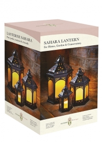 Набор подсвечников-фонарей 3 шт. Sahara Lanterns Trio британского бренда Smart Garden фото