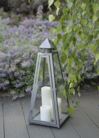 Декоративный фонарь-подсвечник в форме пирамиды 54 см WL84 Esschert Design фото