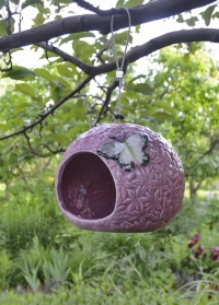 Керамическая садовая кормушка для птиц Соцветие лука by ChapelWood от Smart Garden (Великобритания) фото