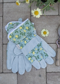 Перчатки садовые кожаные - краги для обрезки роз и колючих кустарников Sicilian Lemon от Briers заказать сайте Consta Garden