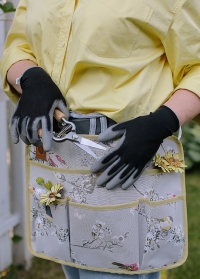 Лучший подарок садоводу и флористу - пояс для инструментов Птички и садовые перчатки Black заказать на сайте Consta Garden