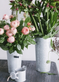 Оцинкованные вазы для цветов OZ32 от Esschert Design (Нидерланды) фото