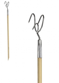 Культиватор ручной трехзубцовый на длинной ручке для сада и огорода Burgon & Ball (Великобритания) фото