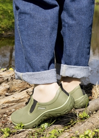 Садовые водонепроницаемые женские туфли из эва DERBY Khaki от AJS-Blackfox фото