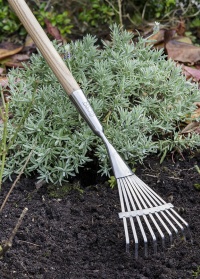 Грабли-культиватор веерные узкие для сада и огорода Burgon & Ball (Великобритания) фото