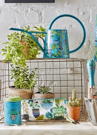 Металлическая дизайнерская лейка с принтом для полива комнатных растений Brie Harrison Burgon & Ball фото