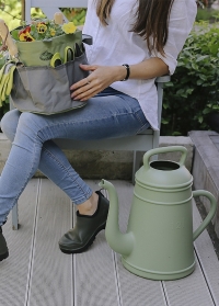 Дизайнерская cадовая лейка-кофейник 12 литров XALA Lungo Old Green фото