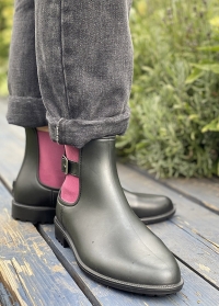 Женские резиновые ботинки-челси Black Delia французского бренда AJS-Blackfox фото