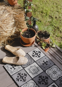 Резиновый входной коврик Mosaic RB178 Esschert Design фото