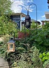 Садовые кронштейны для подвесных кашпо и фонарей высокие вставляются в грунт Smart Garden фото