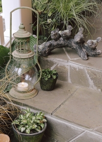 Садовая декоративная фигурка Птицы на ветке из состаренной керамики AC169 Esschert Design фото