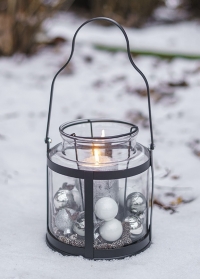Новогодний подсвечник-фонарь для большой свечи WL69 Esschert Design фото