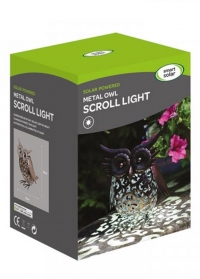 Садовый светодиодный светильник на солнечной батарее фигурка совы Owl от Smart Garden фото
