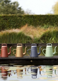 Голландские садовые лейки-кофейник 8 литров для полива цветов Lungo Slate Grey Xala фото