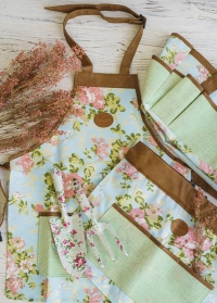 Садовая мода - фартук, пояс и сумка для садовых инструментов в коллекции Rose от Esschert Design фото