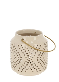Подсвечник керамический белый Desert Dream от Esschert Design (Нидерланды) купить в интернет-магазине Consta Garden