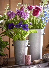 Оцинкованная ваза для цветов для флористических студий OZ32 Esschert Design фото