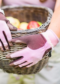 Перчатки кожаные для садовых работ и сбора урожая RH11 Classic GardenGirl фото