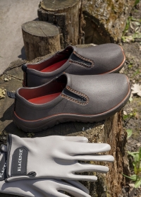 Удобные мужские туфли из эва для дачи и загородной жизни DERBY Brown AJS-Blackfox фото