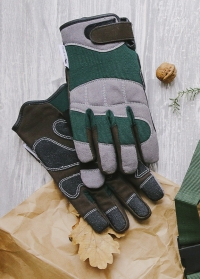 Перчатки мужские защитные утепленные для строительства, садоводства, хозяйственных работ Strong AJS-Blackfox фото
